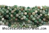 AGAT220 15 inches 10mm round green sakura agate gemstone beads