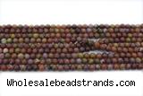 AGAT236 15 inches 4mm round Portuguese agate gemstone beads