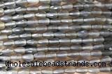 AGAT260 15 inches 6*9mm faceted teardrop grey agate beads