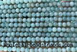 AMAZ05 15 inches 4mm round natural amazonite beads