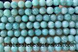 AMAZ07 15 inches 8mm round natural amazonite beads