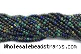 AZUR01 15 inches 4mm round azurite gemstone beads