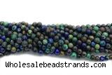 AZUR02 15 inches 6mm round azurite gemstone beads