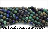 AZUR04 15 inches 10mm round azurite gemstone beads