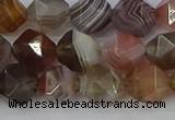 CAA1008 15.5 inches 8mm faceted nuggets botswana agate beads