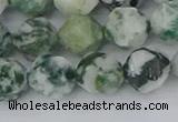 CAA1023 15.5 inches 12mm faceted nuggets tree agate beads