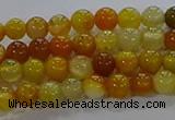 CAA1040 15.5 inches 4mm round dragon veins agate beads wholesale