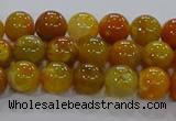 CAA1041 15.5 inches 6mm round dragon veins agate beads wholesale