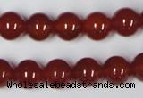 CAA112 15.5 inches 10mm round red agate gemstone beads wholesale