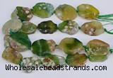 CAA1129 15.5 inches 25*35mm - 35*45mm freeform sakura agate beads