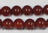 CAA113 15.5 inches 12mm round red agate gemstone beads wholesale