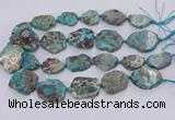 CAA1160 15.5 inches 20*25mm - 35*45mm freeform ocean agate beads