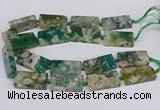 CAA1169 15.5 inches 22*40mm rectangle sakura agate gemstone beads