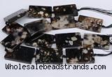 CAA1204 15.5 inches 30*50mm rectangle sakura agate beads