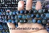 CAA1790 15 inches 10mm faceted round fire crackle agate beads