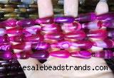 CAA2053 15.5 inches 8*20mm teardrop agate beads wholesale