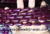 CAA2054 15.5 inches 8*20mm teardrop agate beads wholesale