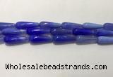 CAA2077 15.5 inches 10*30mm teardrop agate beads wholesale