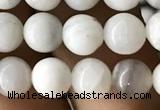 CAA2341 15.5 inches 6mm round white crazy lace agate beads wholesale