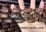 CAA2660 15.5 inches 14*25mm - 16*26mm drum tibetan agate dzi beads