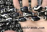 CAA2738 15.5 inches 14*21mm - 16*22mm drum tibetan agate dzi beads