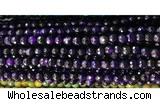 CAA2881 15 inches 6mm faceted round fire crackle agate beads wholesale