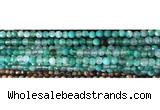 CAA2888 15 inches 6mm faceted round fire crackle agate beads wholesale