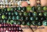 CAA3080 15 inches 10mm faceted round fire crackle agate beads wholesale