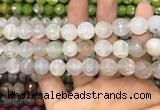 CAA3147 15 inches 12mm faceted round fire crackle agate beads wholesale