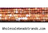 CAA3293 15 inches 6mm faceted round agate beads wholesale