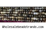 CAA3294 15 inches 6mm faceted round agate beads wholesale