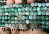 CAA3309 15 inches 6mm faceted round agate beads wholesale