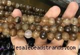 CAA3378 15 inches 10mm faceted round agate beads wholesale