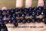 CAA3379 15 inches 10mm faceted round agate beads wholesale