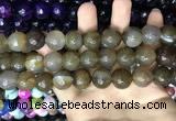 CAA3453 15 inches 16mm faceted round agate beads wholesale