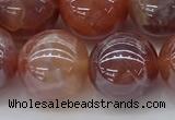 CAA3505 15.5 inches 14mm round AB-color fire agate beads wholesale