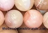 CAA3535 15.5 inches 12mm round pink botswana agate beads