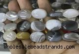 CAA3566 15.5 inches 15*20mm oval grey Botswana agate beads