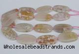 CAA3611 15.5 inches 25*45mm oval sakura agate gemstone beads