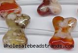 CAA3613 15.5 inches 18*25mm - 20*30mm bone sakura agate beads