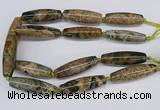 CAA3617 15.5 inches 18*50mm - 15*55mm rice ocean agate beads