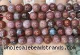 CAA3623 15.5 inches 10mm round Portuguese agate beads wholesale