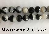 CAA3780 15.5 inches 20mm faceted round agate druzy geode beads