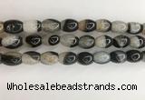 CAA3785 15.5 inches 10*14mm rice agate druzy geode beads