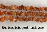 CAA3806 15.5 inches 4*6mm - 8*10mm chips red agate beads wholesale