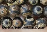 CAA3848 15 inches 6mm round tibetan agate beads wholesale