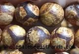 CAA3864 15 inches 8mm round tibetan agate beads wholesale