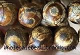 CAA3866 15 inches 8mm round tibetan agate beads wholesale