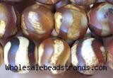 CAA3873 15 inches 8mm round tibetan agate beads wholesale