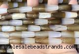 CAA3940 15.5 inches 8*34mm rice Madagascar agate beads wholesale